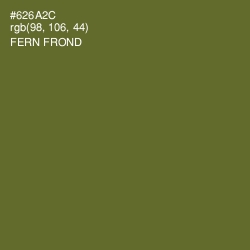 #626A2C - Fern Frond Color Image
